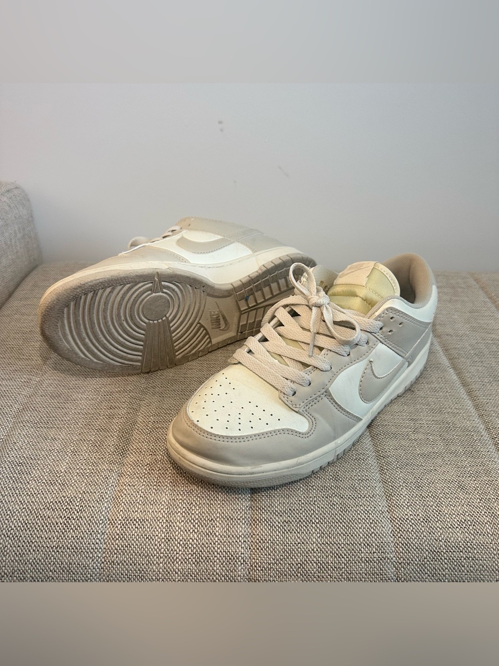 Nike Dunks Low Cream and White